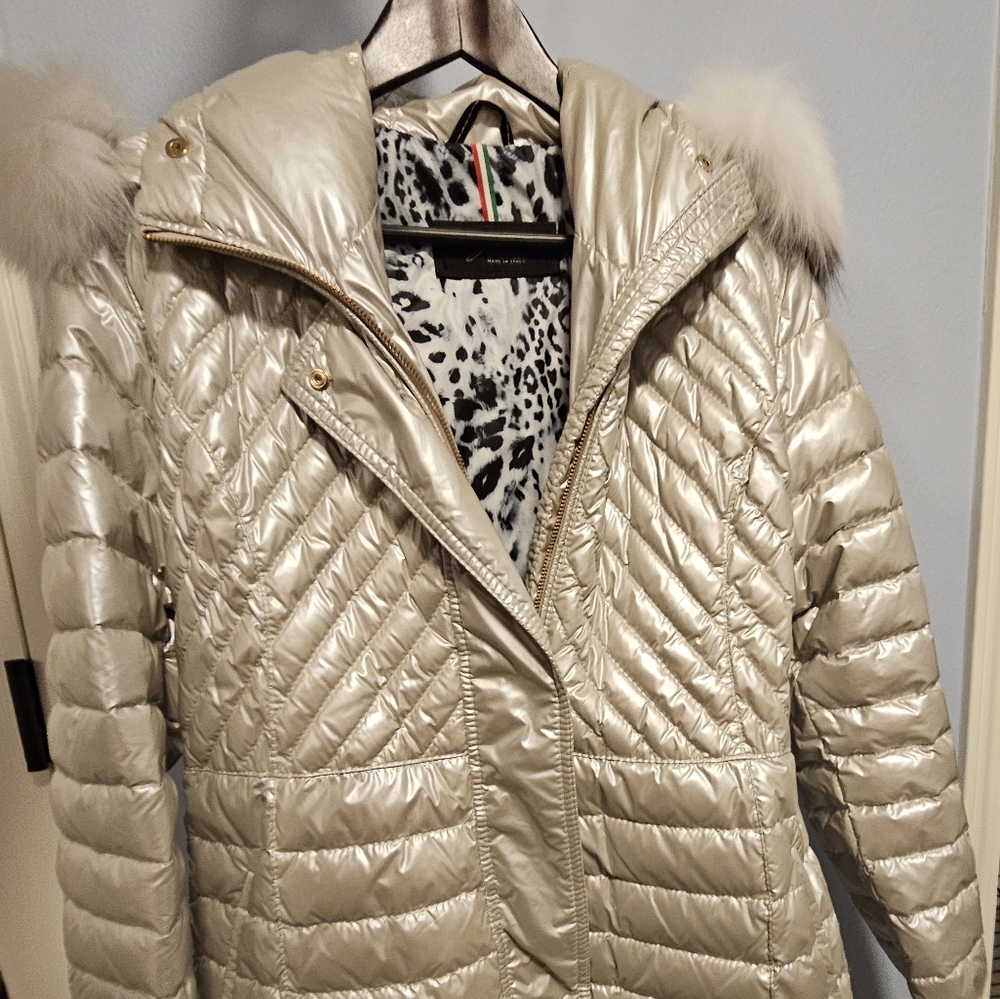 Gorski Ski Jacket with Fox Fur Trim- Medium